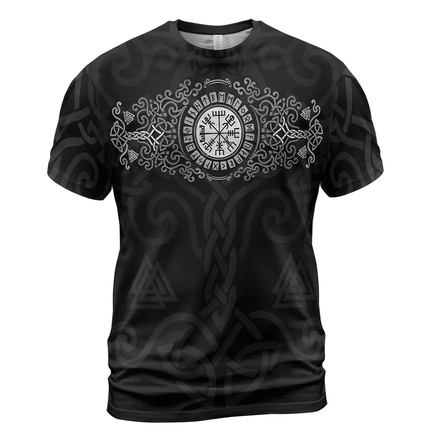 Norse T Shirts – Celtic Knot Tree of Life & Viking Compass Power Symbols