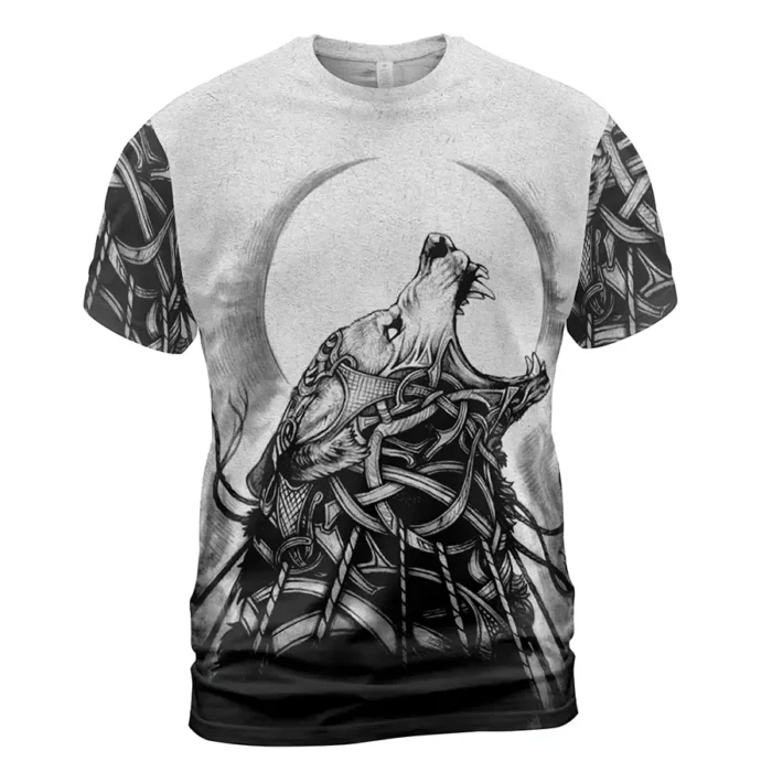 Viking Tees – Fenrir Clothing Norse Wolf Design
