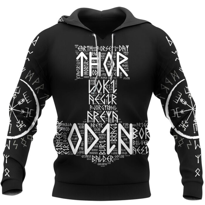 Viking Hoodie Thor Odin Valhalla