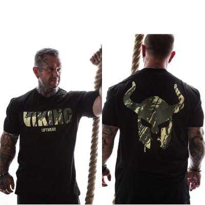 Viking Bodybuilding T-Shirt - Black